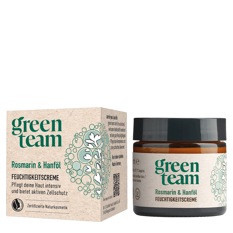 Natürliche Feuchtigkeitspflege und Hautregeneration mit Rosmarin (CELLIGENT®) und Hanföl